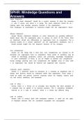 SPHR&colon; Mindedge Questions and Answers