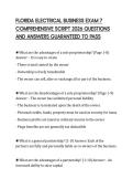FLORIDA ELECTRICAL BUSINESS EXAM 7 COMPREHENSIVE SCRIPT 2026 QUESTIONS AND ANSWERS GUARANTEED TO PASS