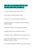 UNLV Bio 189 EXAMINATION SET 2026 SOLVED QUESTIONS GRADED A&plus;