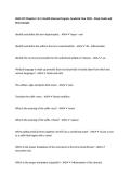 HLHS 101 Chapters 1 & 2&comma; Health Sciences Program&comma; Academic Year 2026 &ndash; Study Guide and Key Concepts