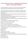 Law of Contracts Exam Prep 2026&sol;2027 &ndash; Certified Questions and 100&percnt; Verified Correct Answers