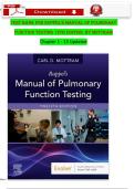 Test Bank for Ruppel&rsquo;s Manual of Pulmonary Function Testing 11th Edition ISBN 978-0323762618 by Mottram &vert; Verified Q&A &vert; Complete Chapters &vert; Latest Update 2026