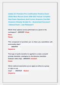 Adobe CC Premiere Pro Certification Practice Exam  &lpar;2026&rpar; Most Recent Exam 2026-2027 Actual Complete  Real Exam Questions And Correct Answers &lpar;Verified  Answers&rpar; Already Graded A&plus; &vert; Guaranteed Success&excl;&excl;   &vert; Newest Exam &vert; Just Released&excl;&excl; 