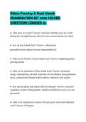 Urban Forestry & Heat Islands EXAMINATION SET 2026 SOLVED QUESTIONS GRADED A&plus;