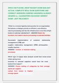 APICS CSCP EXAM &vert;&vert; MOST RECENT EXAM 2026-2027  ACTUAL COMPLETE REAL EXAM QUESTIONS AND  CORRECT ANSWERS &lpar;VERIFIED ANSWERS&rpar; ALREADY  GRADED A&plus; &vert; GUARANTEED SUCCESS&excl;&excl; NEWEST  EXAM &vert; JUST RELEASED&excl;&excl;