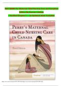 Test Bank for Maternal-Child Nursing Care 3rd Canadian Edition by Keenan &vert; Verified Q&A &vert; Complete Chapters &vert; Latest Update 2026