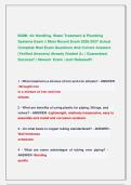 BOMI&colon; Air Handling&comma; Water Treatment & Plumbing  Systems Exam &vert;&vert; Most Recent Exam 2026-2027 Actual  Complete Real Exam Questions And Correct Answers  &lpar;Verified Answers&rpar; Already Graded A&plus; &vert; Guaranteed  Success&excl;&excl; &vert; Newest  Exam &vert; Just Released&excl;&excl; 
