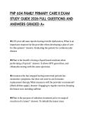 FNP 654 FAMILY PRIMARY CARE II EXAM STUDY GUIDE 2026 FULL QUESTIONS AND ANSWERS GRADED A&plus;