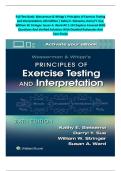 Test Bank&colon; Wasserman & Whipp's Principles of Exercise Testing and Interpretation&comma; 6th Edition &vert; Kathy E&period; Sietsema&comma; Darryl Y&period; Sue&comma; William W&period; Stringer&comma; Susan A&period; Ward All 1-10 Chapters Covered With Questions And Verified Solutions With Deatiled Ratio