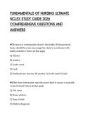 FUNDAMENTALS OF NURSING ULTIMATE NCLEX STUDY GUIDE 2026 COMPREHENSIVE QUESTIONS AND ANSWERSFUNDAMENTALS OF NURSING ULTIMATE NCLEX STUDY GUIDE 2026 COMPREHENSIVE QUESTIONS AND ANSWERS