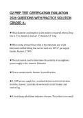 G2 PREP TEST CERTIFICATION EVALUATION 2026 QUESTIONS WITH PRACTICE SOLUTION GRADED A&plus;