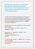 Certified Playground Safety Inspector CPSI  Exams &vert; Most Recent Exams 2026
