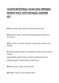 GASTROINTESTINAL EXAM 2026 PREMIUM REVIEW PACK WITH DETAILED ANSWER KEY
