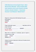 CWEA Mechanical Technologist II Exam &vert;&vert; Most           Recent Exam 2026-2027  Actual Complete Real                    Exam Questions And Correct Answers &lpar;Verified   Answers&rpar; Already Graded A&plus; &vert; Guaranteed                  Success&excl;&excl; &vert;Just Released &vert; Newest