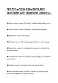 GES 2613 ACTUAL EXAM PAPER 2026 QUESTIONS WITH SOLUTIONS GRADED A&plus;