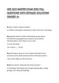 GES 2613 MASTER EXAM 2026 FULL QUESTIONS WITH DETAILED SOLUTIONS GRADED A&plus;