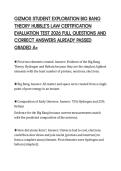 GIZMOS STUDENT EXPLORATION BIG BANG THEORY HUBBLE&rsquo;S LAW CERTIFICATION EVALUATION TEST 2026 FULL QUESTIONS AND CORRECT ANSWERS ALREADY PASSED GRADED A&plus;