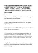 GIZMOS STUDENT EXPLORATION BIG BANG THEORY HUBBLE&rsquo;S LAW FINAL PAPER 2026 TESTED QUESTIONS WITH FULL SOLUTION GRADED A&plus;