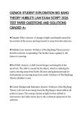 GIZMOS STUDENT EXPLORATION BIG BANG THEORY HUBBLE&rsquo;S LAW EXAM SCRIPT 2026 TEST PAPER QUESTIONS AND SOLUTIONS GRADED A&plus;