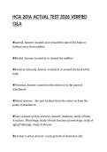 HCA 201A ACTUAL TEST 2026 VERIFIED Q&A