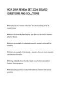 HCA 201A REVIEW SET 2026 SOLVED QUESTIONS AND SOLUTIONS
