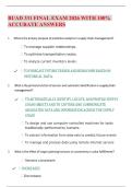   BUAD 331 FINAL EXAM 2026 WITH 100&percnt; ACCURATE ANSWERS