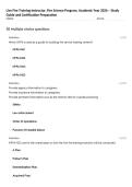 Live Fire Training Instructor&comma; Fire Science Program&comma; Academic Year 2026 &ndash; Study Guide and Certification Preparation