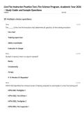 Live Fire Instructor Practice Test&comma; Fire Science Program&comma; Academic Year 2026 &ndash; Study Guide and Sample Questions