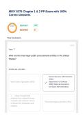 MISY 5375 Chapter 1 & 2 PP Exam with 100&percnt; Correct Answers