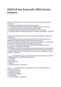 SCM Full key Exam with 100&percnt; Correct Answers