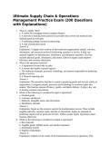 Ultimate Supply Chain & Operations Management Practice Exam &lpar;200 Questions with Explanations&rpar;