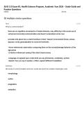 SLHS 115 Exam &num;1&comma; Health Sciences Program&comma; Academic Year 2026 &ndash; Study Guide and Practice Questions