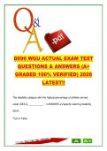 WGU D096 Special Education Exam Prep &lpar;200&plus; Questions&rpar; D096 &ndash; IDEA&comma; IEP&comma; MTSS&comma; Learning Disabilities &vert; Western Governors University