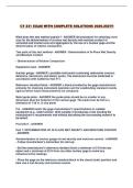 CT 231 EXAM WITH COMPLETE SOLUTIONS 2026-2027&excl;&excl;