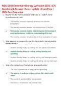 WGU D668 Elementary Literacy Curriculum 2026 &vert; 175  Questions & Answers &vert; Latest Update &vert; Exam Prep &vert;  100&percnt; Pass Guarantee