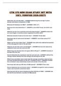 CTM 375 NEW EXAM STUDY SET WITH 100&percnt; VERIFIED 2026-2027&excl;&excl;