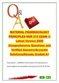 NUR 210 Pharmacology Principles Exam 1 &lpar;250&plus; Questions&rpar; NUR 210 &ndash; ADME&comma; Drug Interactions&comma; Pharmacokinetics &vert; Chamberlain University