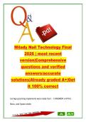Milady Nail Technology Final Exam Prep &lpar;400&plus; Questions&rpar; COS 300 &ndash; Nail Care&comma; Infection Control&comma; Chemistry &vert; State Board Cosmetology