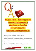 NR 509 Bates Midterm 2026 &ndash; Head-to-Toe Physical Assessment & Clinical Skills