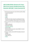 Exam &lpar;elaborations&rpar; AWS Certified Welder Aluminum D1&period;2  