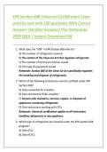 Exam &lpar;elaborations&rpar; EPA Section 608 Universal Certification  