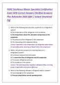 HVAC Excellence Master Specialist Certification Exam 2026 &vert; Practice Questions with Verified Answers & Rationales &vert; Instant Download PDF