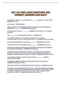 AUT 125 FINAL EXAM QUESTIONS AND CORRECT ANSWERS 2026-2027&excl;&excl;