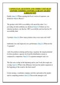 CAPSIM EXAM QUESTIONS AND CORRECT DETAILED  ANSWERS &lpar;VERIFIED ANSWERS&rpar; &vert;ALREADY GRADED  A&plus;&vert;&vert;BRAND NEW