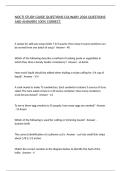 NOCTI STUDY GUIDE QUESTIONS CULINARY 2026 QUESTIONS AND ANSWERS 100&percnt; CORRECT&period;