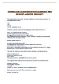 STARTER AND ALTERNATOR TEST QUESTIONS AND CORRECT ANSWERS 2026-2027&excl;&excl;