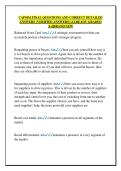 CAPSIM FINAL QUESTIONS AND CORRECT DETAILED  ANSWERS &lpar;VERIFIED ANSWERS&rpar; &vert;ALREADY GRADED  A&plus;&vert;&vert;BRAND NEW