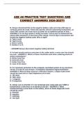 ASE A6 PRACTICE TEST QUESTIONS AND CORRECT ANSWERS 2026-2027&excl;&excl;