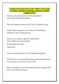 CAPSIM EXAM QUESTIONS AND CORRECT DETAILED  ANSWERS &lpar;VERIFIED ANSWERS&rpar; &vert;ALREADY GRADED  A&plus;&vert;&vert;BRAND NEW