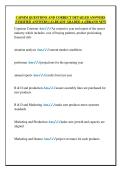 CAPSIM QUESTIONS AND CORRECT DETAILED ANSWERS  &lpar;VERIFIED ANSWERS&rpar; &vert;ALREADY GRADED A&plus;&vert;&vert;BRAND NEW